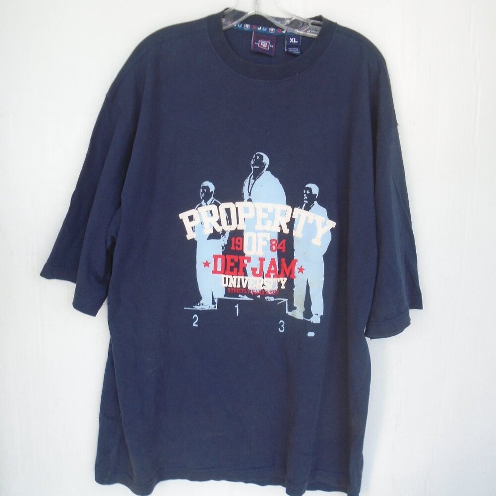 Def Jam University Mens Graphic Tee Shirt Size XL Blue